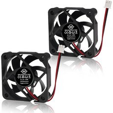 4010 3D 프린터 팬 DC12V 40X40X10MM 무성 브러시리스 냉각 2핀 6000RPM 23DB 6.8CFM 프린터용 교체 DVR(4PCS), 2PCS-24v