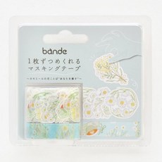 莫莫日貨日本製 Bande 自由配 洋甘菊花語和紙膠帶 療癒系手帳裝飾貼紙, 1個