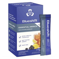 Blueshift 必備氨基酸超級食品補充劑飲料混合黑莓檸檬 10 粒, 1個, 81.5克
