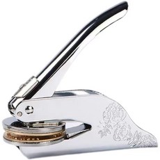 맞춤제작 압인기 도장 스탬프 엠보싱 프레스 단체 회사 로고, 5. 실버