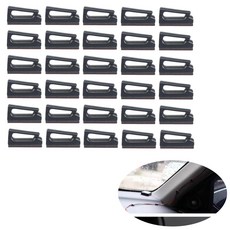 케이엠 차량용 선정리 케이블 클립 홀더형, 30개