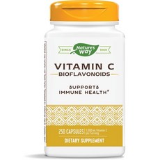 Nature's Way (佳思敏) 維生素 C-500 生物類黃酮膠囊不含麩質和無糖, 250 件, 1個