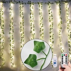 전원 요정 크리스마스 장식 커튼 가랜드 창문용 새해 버드나무 잎과, 01 Maple Leaf warm, 03 3x3m, 1개