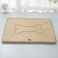 牛津布透氣寵物窩 四季通用涼感睡墊 中小型犬貓適用夏季休憩窩墊, 1個, 米色防水牛津布立體墊子