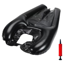 넉너크 환자머리감기 간이 샴푸대 에어쿠션, 1개, 블랙