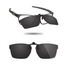 Fiskr 오클리 헥스 섹터 (A) OX8174F 56mm용 편광 클립온 선글라스 플립 업 눈부심 방지 자외선 차단 안경 클래식 블랙