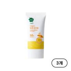 그린핑거 야외놀이 힘센 유아 선크림 SPF50+ PA++++, 70ml, 3개
