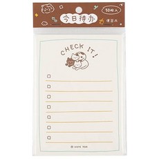 手繪風計畫便條紙 日計畫 月計畫 週計畫 待辦清單 辦公文具 手帳 學生便條紙, 1個, 詳見包裝