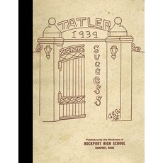 RePRINT 프린트 1939 YEAR 이어book: Rockport HIGH 하이 School Rockport Maine