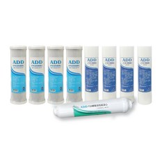 ADD濾水器濾芯套裝 (CTO活性碳濾芯 PP纖維濾芯 T33椰殼活性碳濾芯) - 台灣製造，飲用水淨化首選, 1套, 收集很多不用附工具