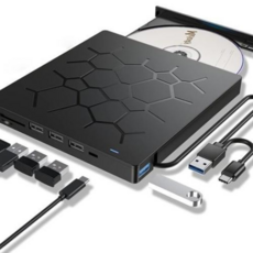 7in1 USB 3.0 A C타입 외장 ODD CD DVD롬 레코더 ED02_WDF3ED3
