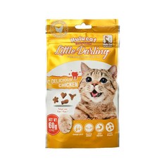 Hulu Cat 卡滋化毛潔牙餅 貓零食 貓餅乾, 1個, 雞肉 60g, 60g, 雞肉