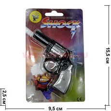 佳佳玩具 整人1號左輪槍 觸電電人手槍, 1個