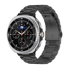 Iiteeology 삼성 갤럭시 워치 8 밴드와 호환 노 갭 비즈니스 스테인리스 스틸 밴드 갤럭시 워치 8 40mm 44mm 클래식 46mm 남성 여성용 블랙., 블랙