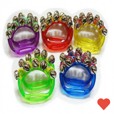 악기 미니 탬버린 2개1세트 음악 용품 도구 교구, 도형쉐이커(세모), 1개