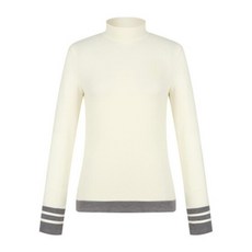 핑골프웨어 KQF 121D4TI353_WH 여성 배색 반목 긴팔 이너 티셔츠 2793762