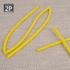원형고무밴드 문구고무줄 노랑 2P