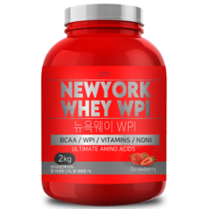 대용량 단백질보충제 뉴욕웨이 딸기맛 유당제로 2kg, 1개