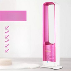 제이블룸픽 무풍선풍기 가정용 타워형선풍기 날개없는, 1개, 32인치 브라이트핑크 음이온 유럽 220V, 기본 색상