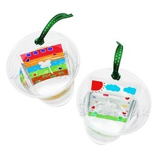 창의과학 빛의굴절 반사현상 네잎클로버 실험키트 체험놀이 늘봄학교 아크릴거울 거울, 6개