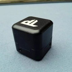 台灣出貨 檯球鋁合金巧克夾磁力巧粉盒金屬斯諾克杆檯球方形巧粉套通用配件, 黑色TP強磁巧克盒+扳手, 1個