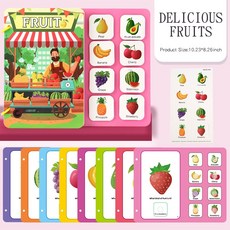 시크 몬테소리 아기 활동책 나의 첫 조용한 책 붙이기 조기 학습 교육 장난감 어린이 매칭 게임 2~3세 아기용 270927, Datgo