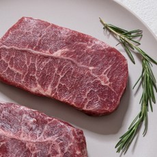 국내산 보리소 스테이크 등심 보섭 채끝 부채 냉장 육우 스테이크 1팩, 채끝 스테이크 300g
