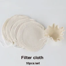 벨기에 커피 사이폰 포트 메이커 차 핸드 액세서리 알코올 램프 심지 파이프 필터 천 유리, 08 Filter cloth