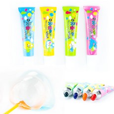 매직 빨대풍선 10g 4개 세트 레트로 추억 장난감 칼라풍선, 1세트, 파랑1P+노랑1P+초록1P+분홍1P