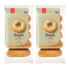 [오티삼립]냉동 베이글 어니언 5입(500g) 2봉, 1, 500g