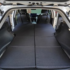 可拆洗汽車床墊 適用於SUV後排後備箱 雙人旅行睡墊, 高質/黑色