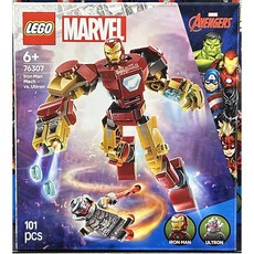 레고 마블 76307 아이언맨 로봇 대 울트론, 혼합색상, 1개