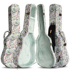 기타 하드케이스 통기타 가방 클래식 충격흡수 어쿠스틱 케이스 숄더, 23. 40/41 그래피티 더블 숄더