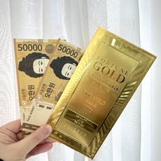 더 라넌큘러스 플라워 골드바 용돈봉투 이벤트, 1팩, 골드