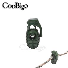 플라스틱 스프링 가방 파라코드 DIY 토글 신발끈 클립 수류탄 스트링 코드 액세서리 로프 스포츠웨어 12, litaryGr n