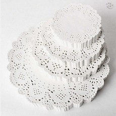 종이레이스 원형 11cm 20봉 DIY 선물 포장 꾸미기 데코재료 [옵션수량확인], 지름11.4cm 백장입1봉