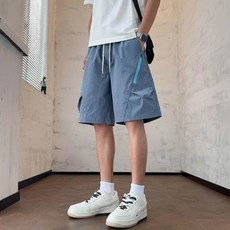 男士運動短褲, 藍色