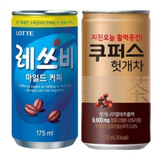 레쓰비 헛개차 사무실 학교 탕비실 간식 커피 캔음료, 175ml