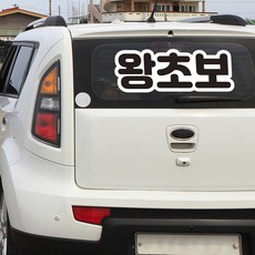 초보운전보다 더 강력한 왕초보 스티커 대형 데칼, 1개