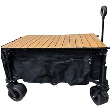 可收納露營推車, 黑色, 1個