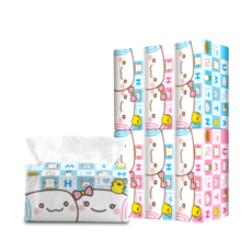 【饅頭衛生紙】100抽衛生紙 72包/箱 抽取式衛生紙 太空包, 1箱, 72個裝