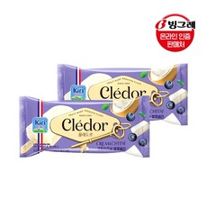 빙그레 [빙그레] 끌레도르 크림치즈블루베리 바 아이스크림 24개, 1개