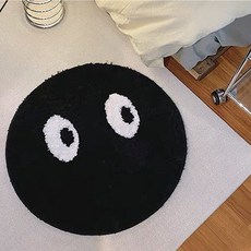 小黑炭圓形室內地毯