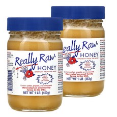 Really Raw Honey 오가닉 100% 순수 벌꿀 453g 1개, 2개