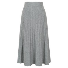 에이비플러스 여성용 플리츠 니트 스커트 LSZ4MS31