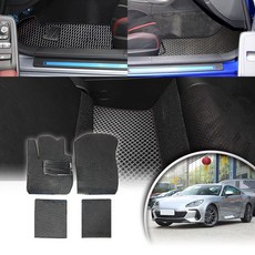 SUBARU BRZ 2024 腳踏墊 蜂巢踏墊 耐磨地毯 全包圍腳墊, 1個, BRZ 2024,駕駛一片(左