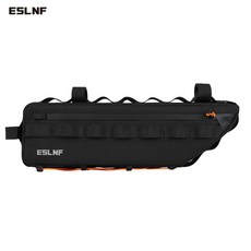 ESLNF 自行車下管包 大容量 騎行收納包, 黑色下橫樑包,均碼, 1個