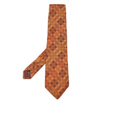 페라가모 중고 자카드 패턴 실크 넥타이