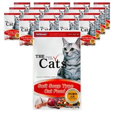 더캣츠 고양이 스프 파우치 간식, 가다랑어, 50g, 20개