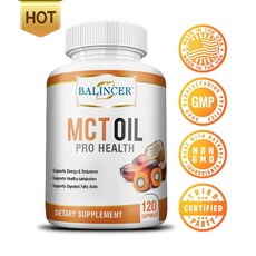 MCT 오일캡슐 - 에너지와 지구력 증진으로 건강한 체중관리에 도움 - 흡수가 용이하여 수면의 질 개선, 1개, 60회분